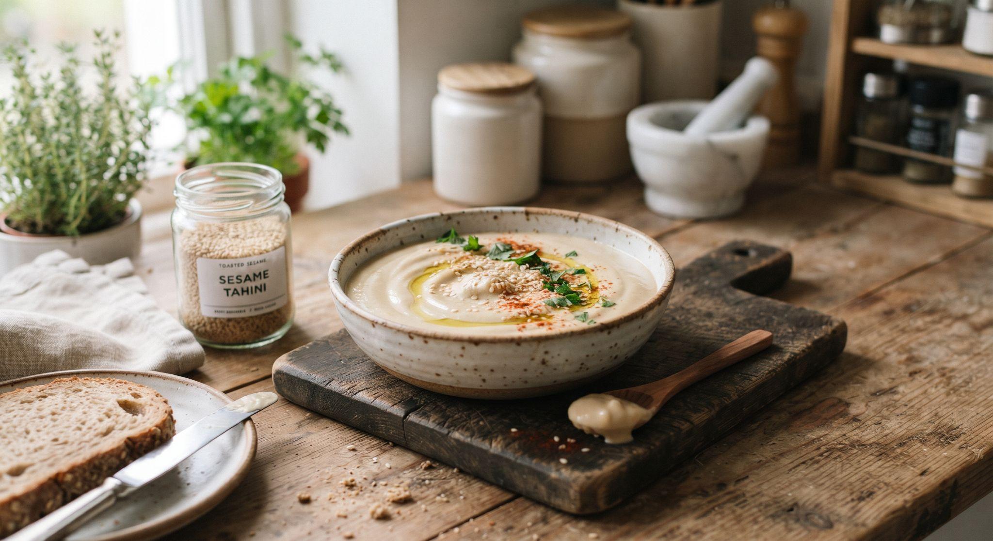 Sesame tahini and imported raw material supply chain
